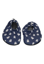 SLIPSTOP Kinder Hausschuhe Badeschuhe Navy Ghosts dunkelblau
