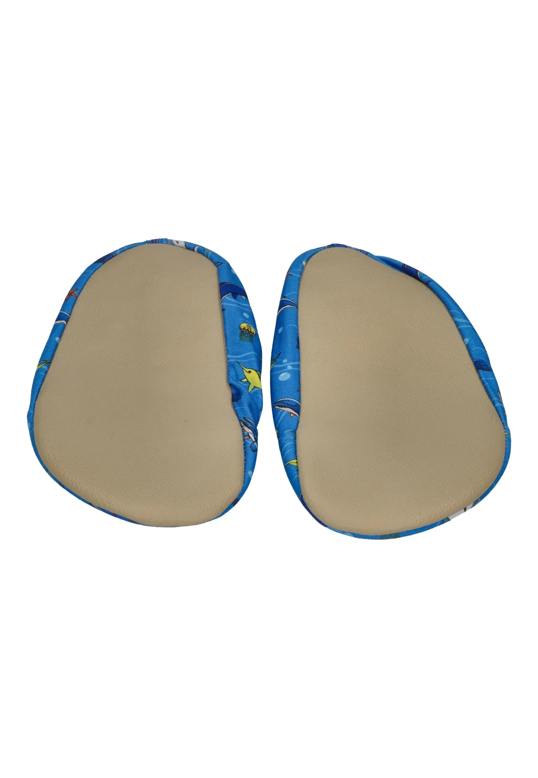 SLIPSTOP Kinder Hausschuhe Badeschuhe OLYMPOS Meerestiere blue