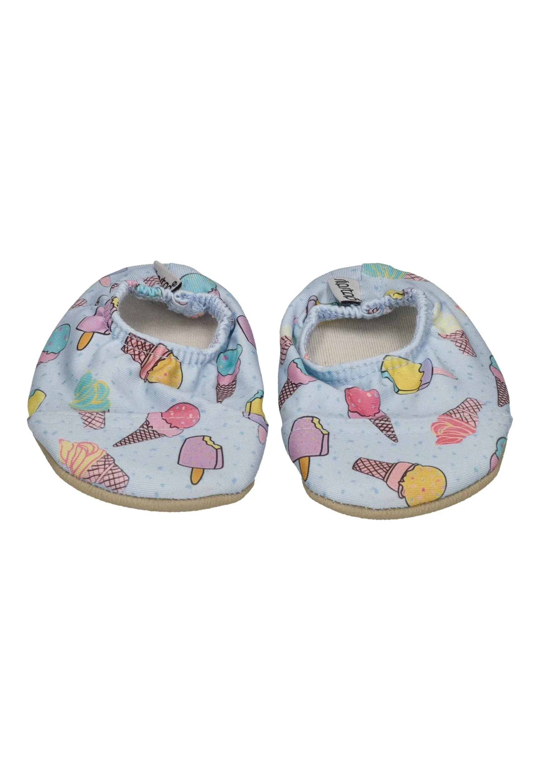 SLIPSTOP Kinder Hausschuhe Badeschuhe PAGATO Eistüten blue