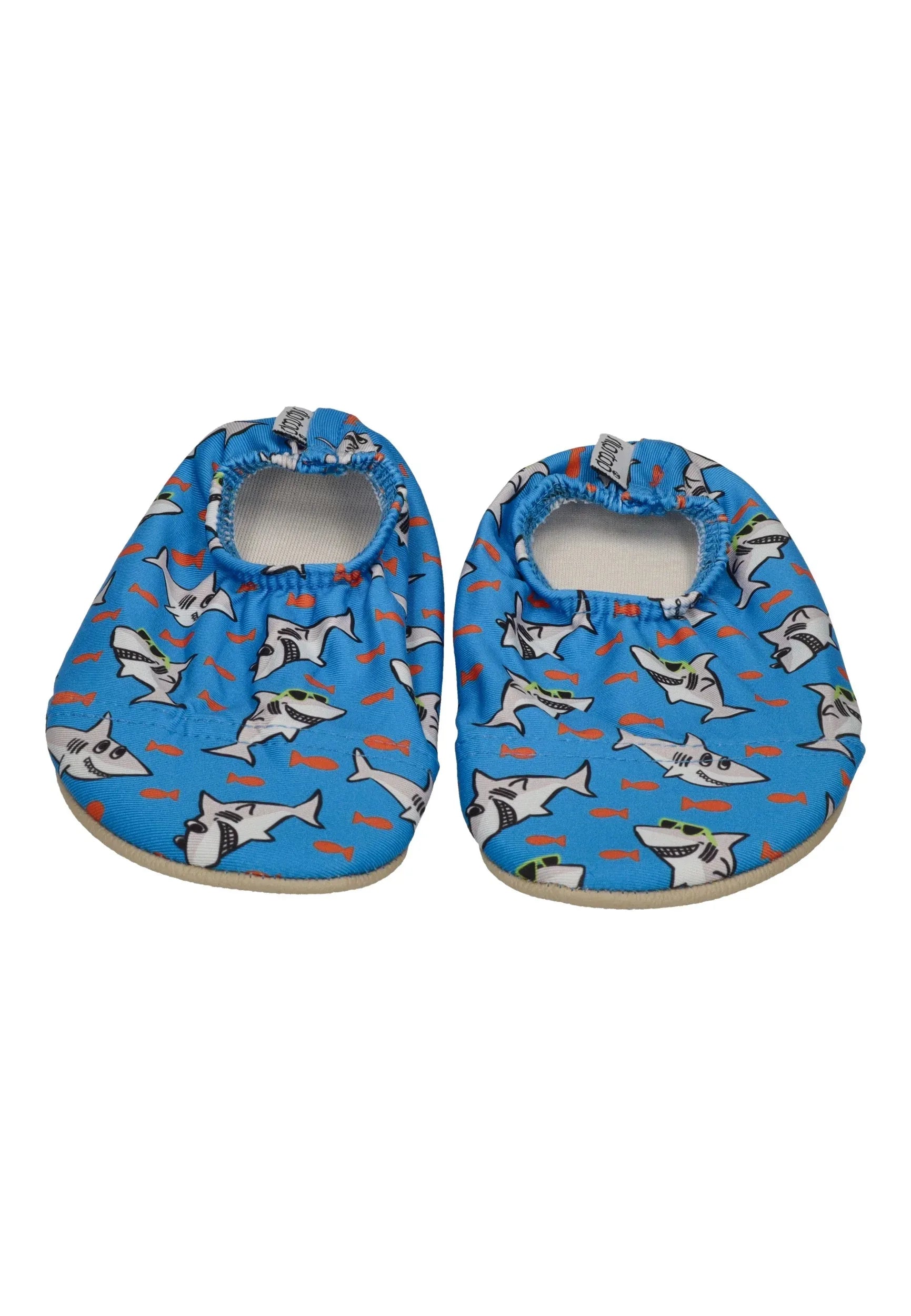 SLIPSTOP Kinder Hausschuhe Badeschuhe POSSEIDON Hai blue