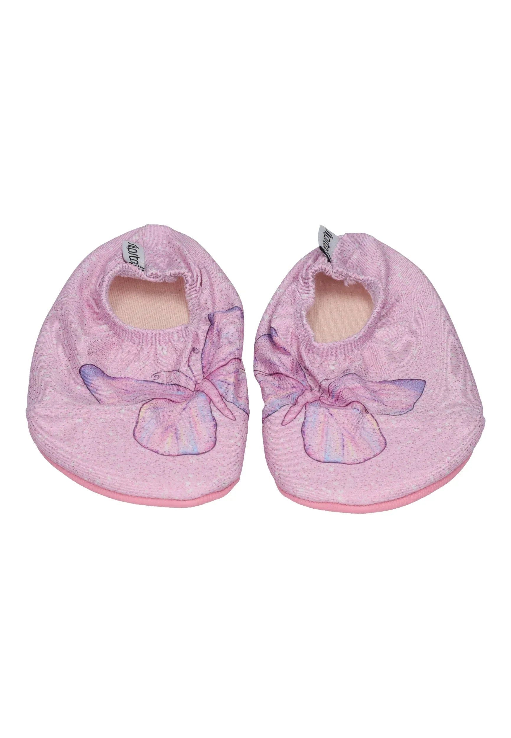 SLIPSTOP Kinder Hausschuhe Badeschuhe Peri Schmetterling rosa