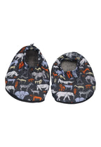 SLIPSTOP Kinder Hausschuhe Badeschuhe SAVANA Tiere bunt