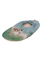 SLIPSTOP Kinder Hausschuhe Badeschuhe Sahara Löwen grün
