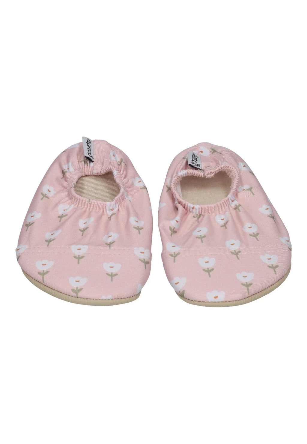 SLIPSTOP Kinder Hausschuhe Badeschuhe TULIP PINK Blumen Altrosa