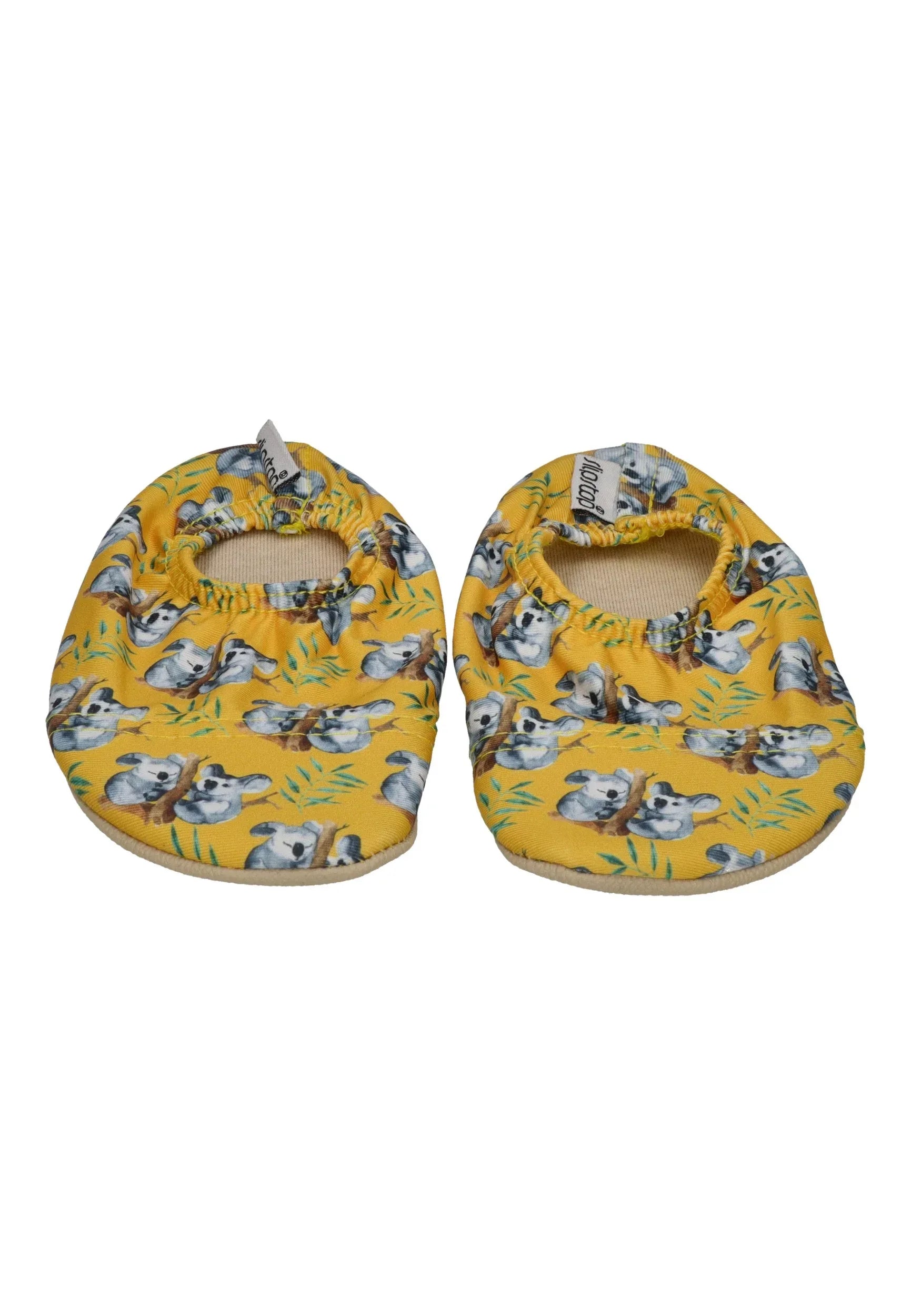 SLIPSTOP Kinder Hausschuhe Badeschuhe TWINS Koala gelb – Hausschuhe - Mehrfarbig | shoedealo.shop – Bild 4