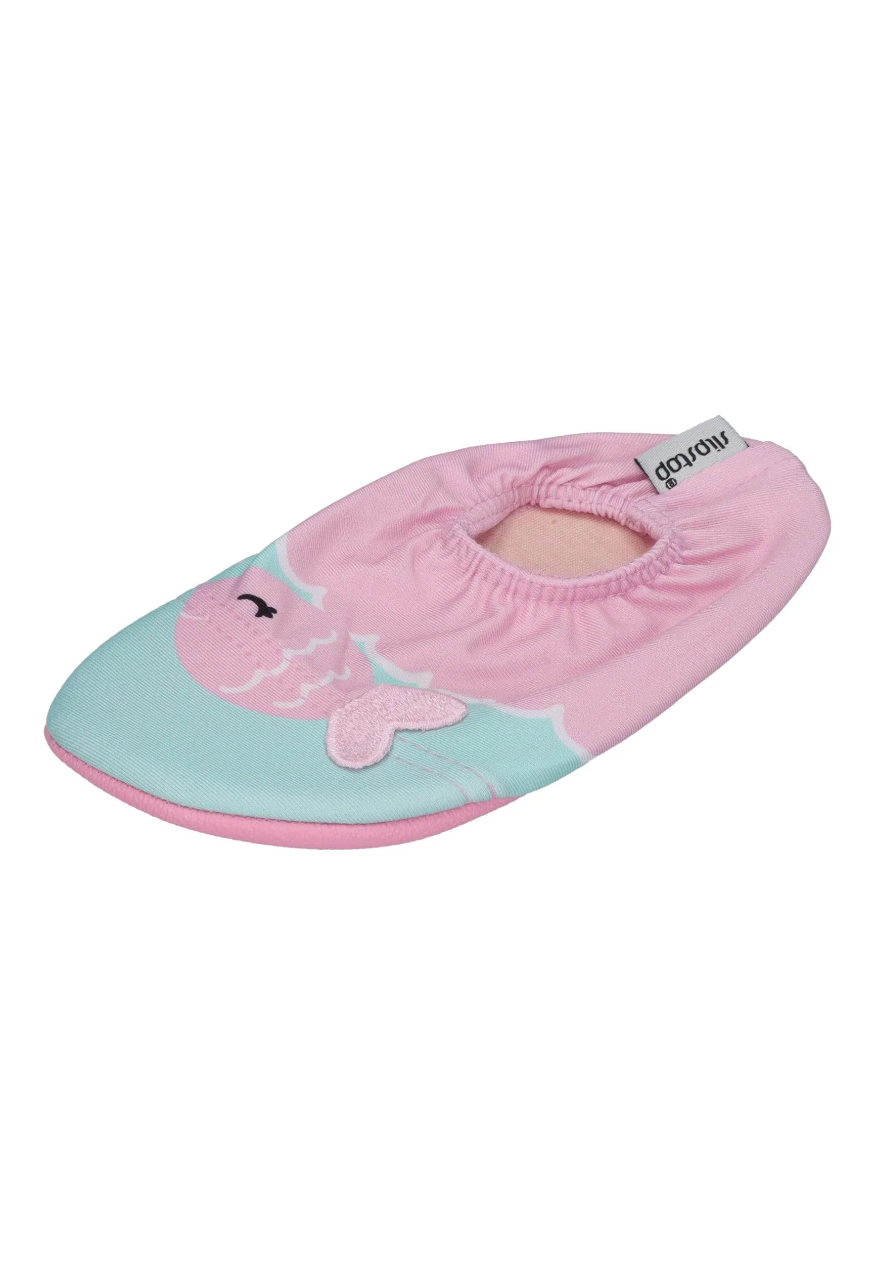 SLIPSTOP Kinder Hausschuhe Badeschuhe Yoyo rosa türkis