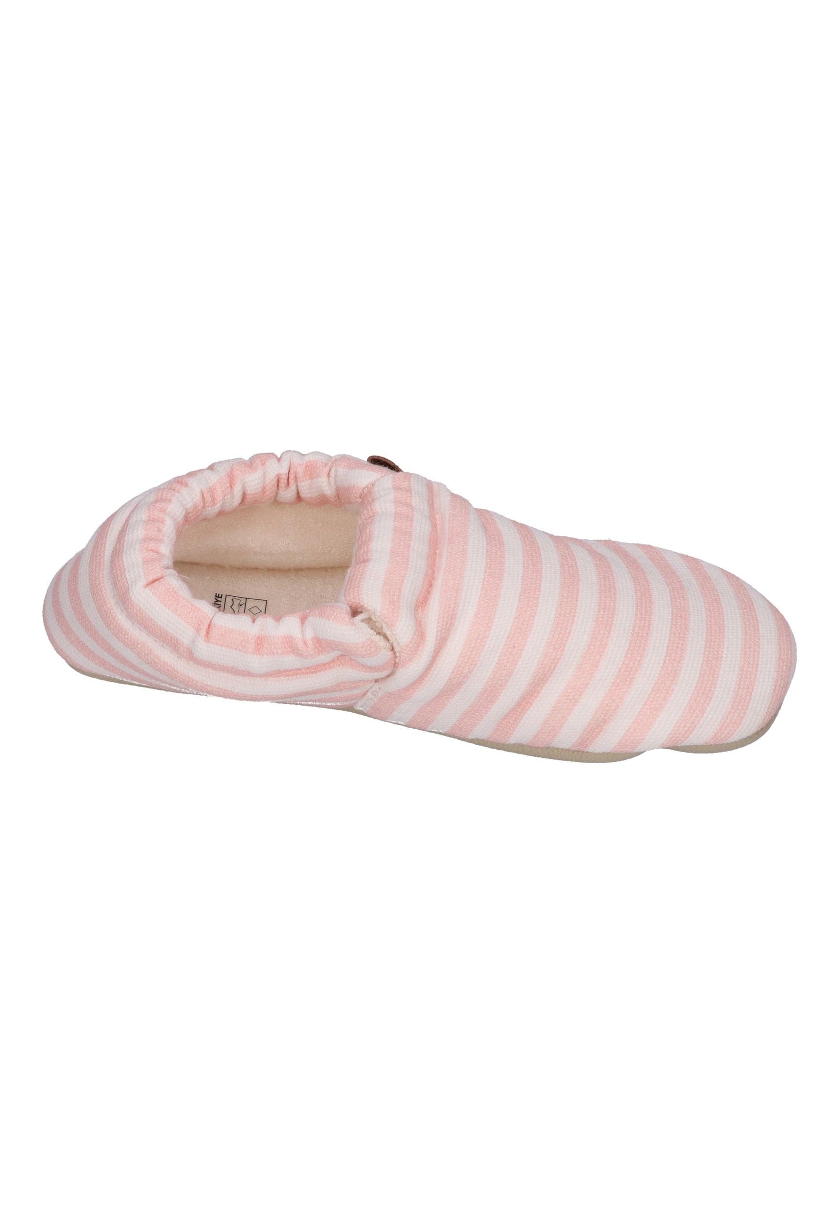 SLIPSTOP Kinder Hausschuhe Bootie BREEZE rosa gestreift
