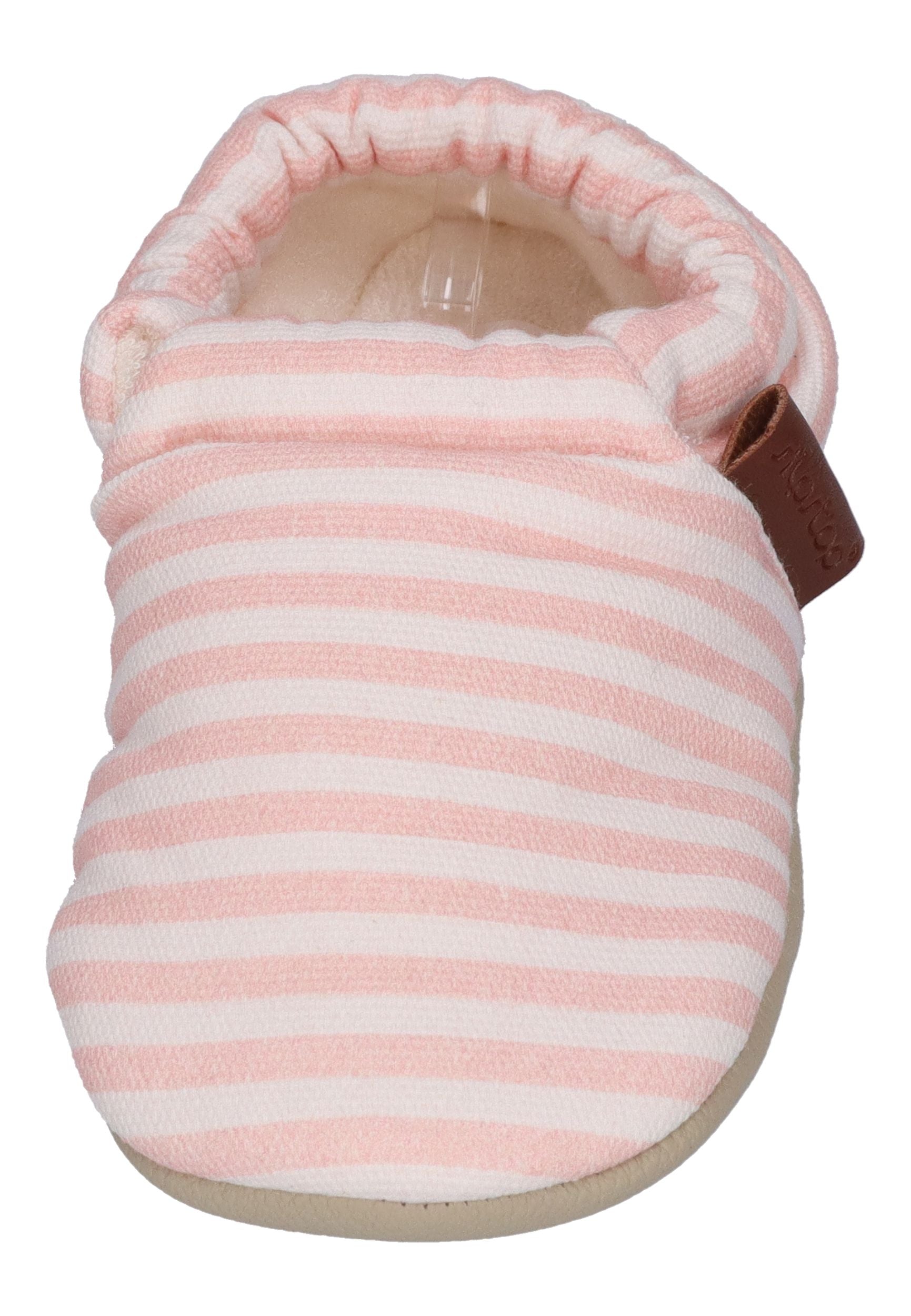 SLIPSTOP Kinder Hausschuhe Bootie BREEZE rosa gestreift