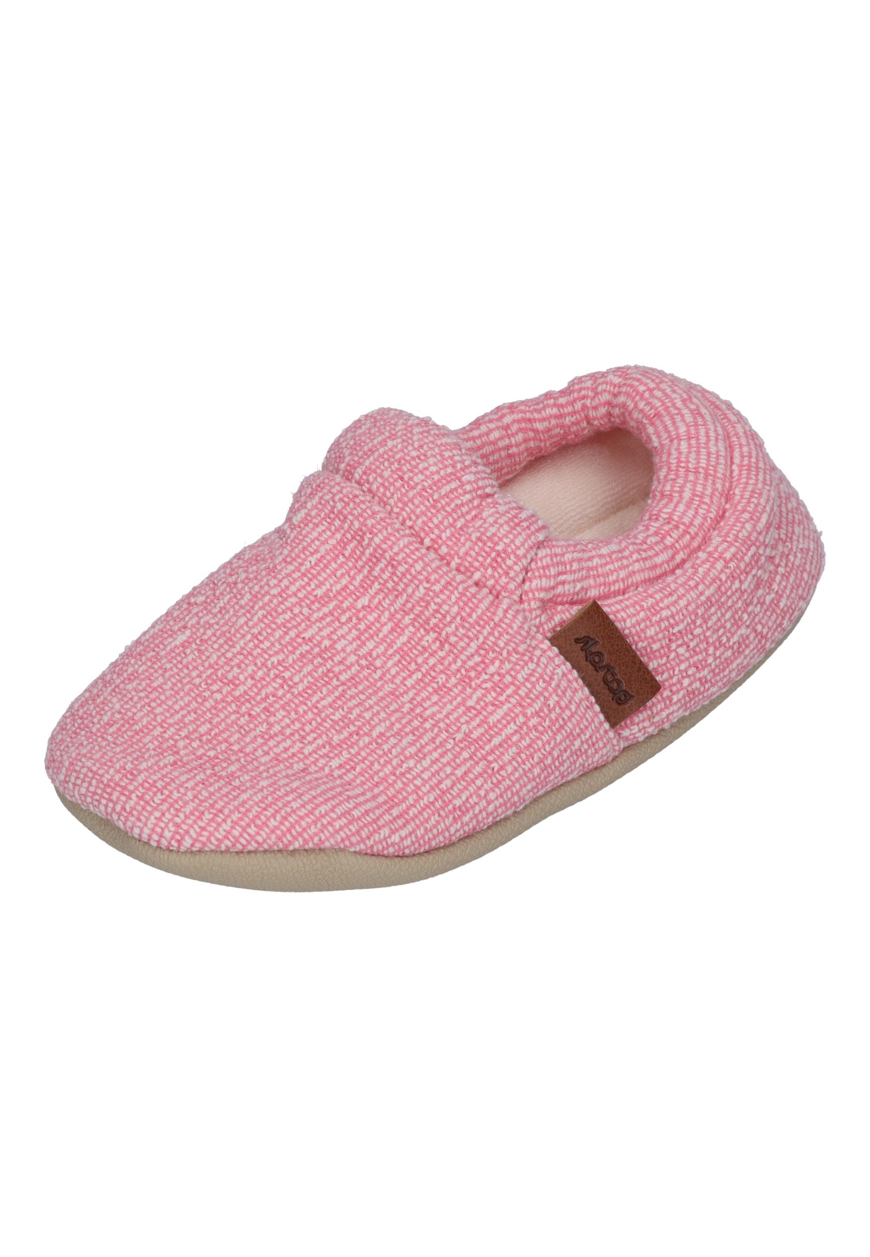 SLIPSTOP Kinder Hausschuhe Bootie CRANBERRY lila meliert