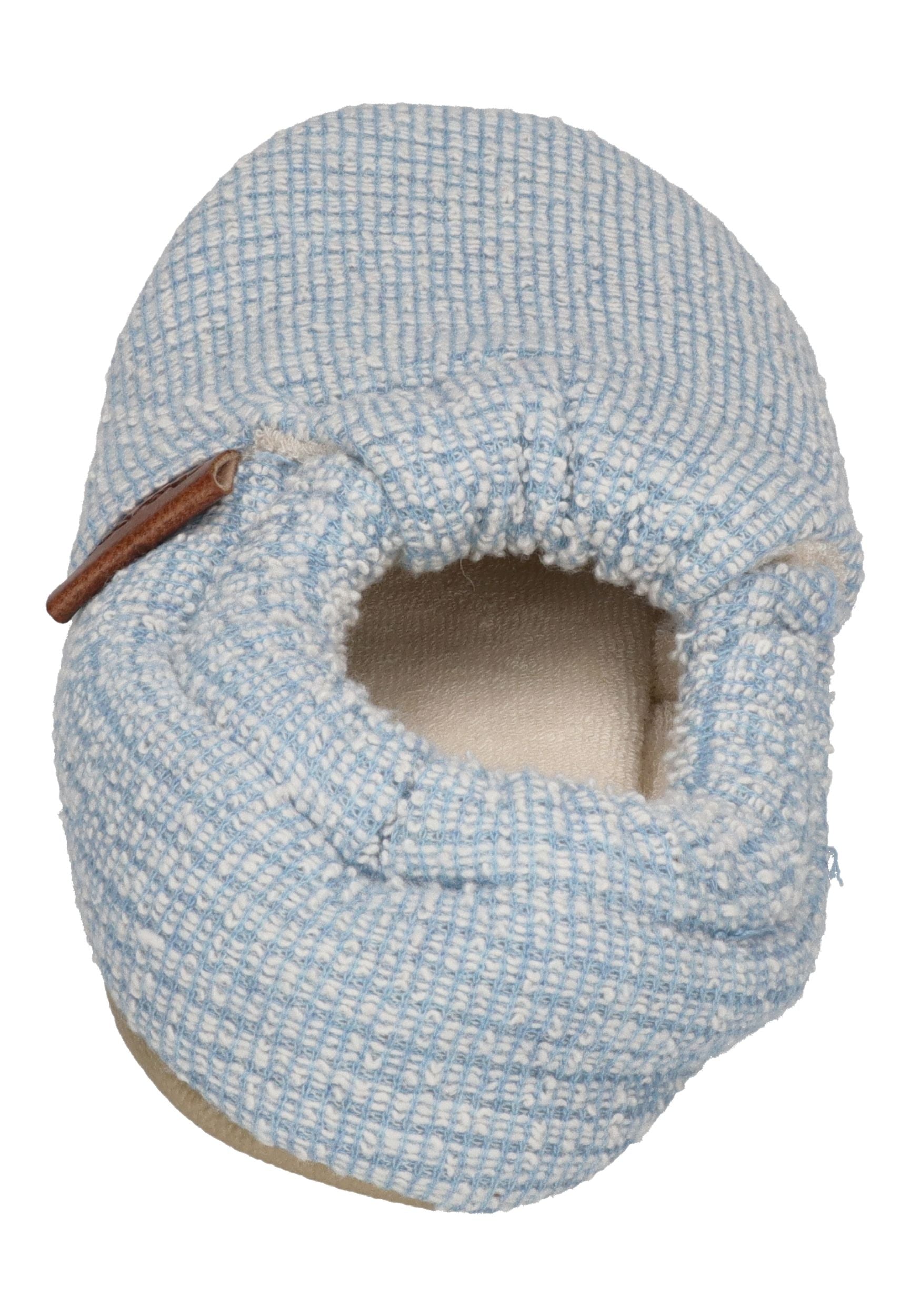SLIPSTOP Kinder Hausschuhe Bootie ICE BLUE hellblau meliert