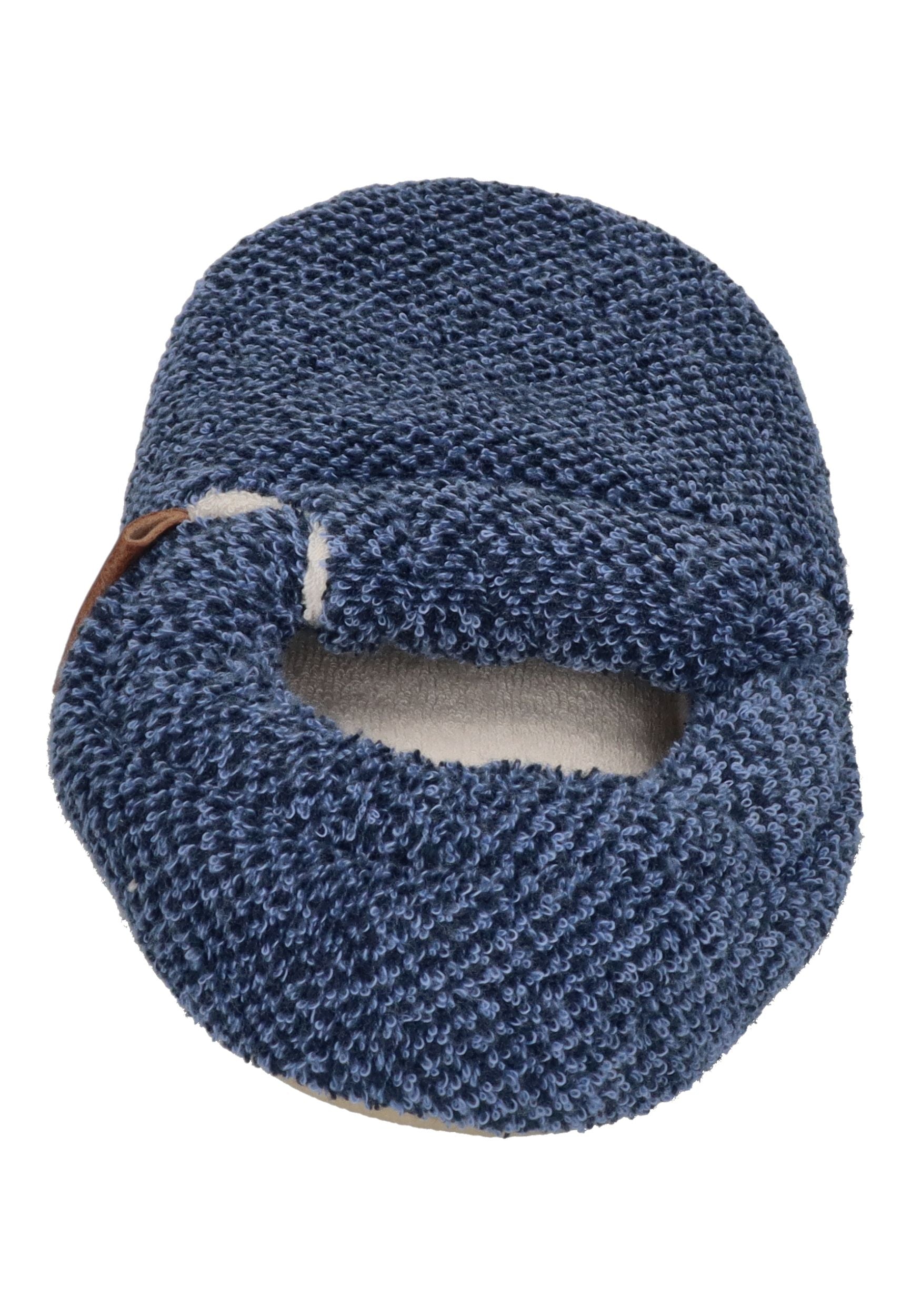 SLIPSTOP Kinder Hausschuhe Bootie INDIGO dunkelblau meliert