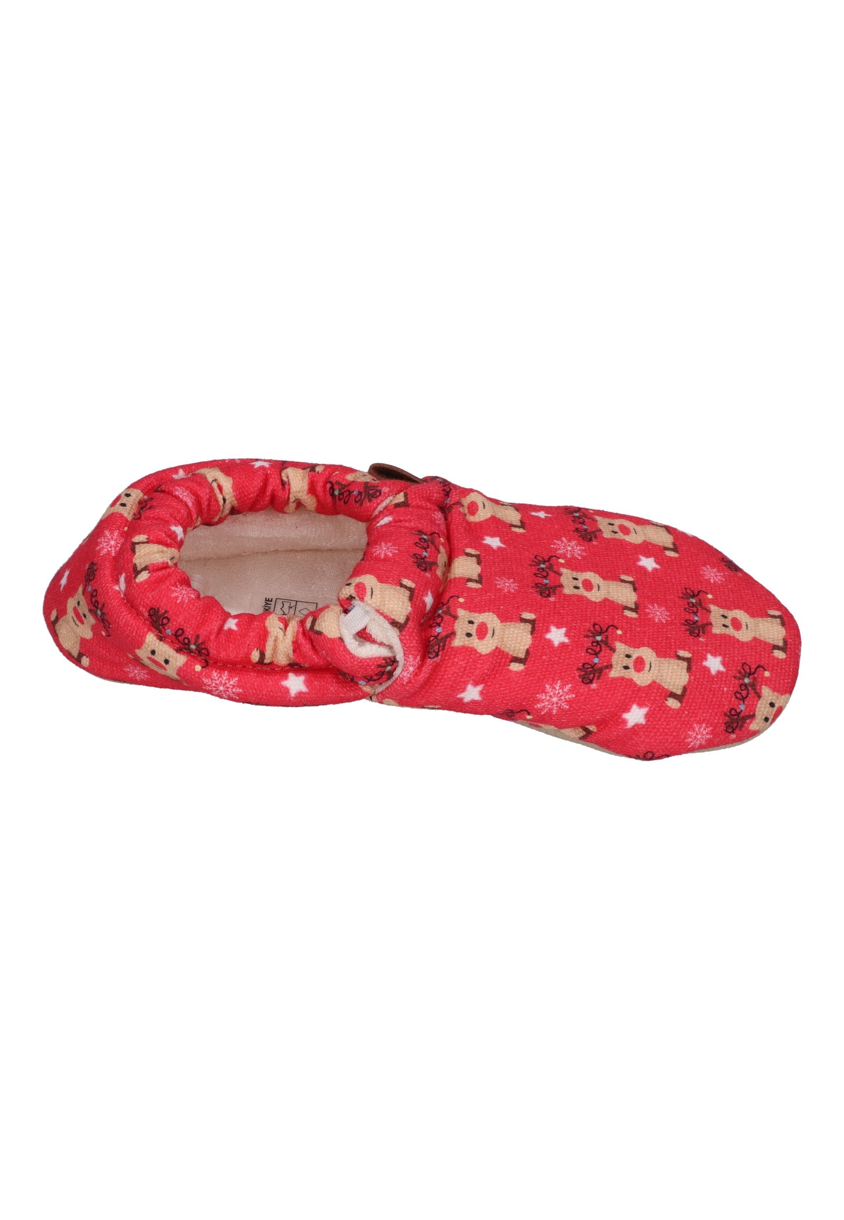 SLIPSTOP Kinder Hausschuhe Bootie RUDOLPH rot