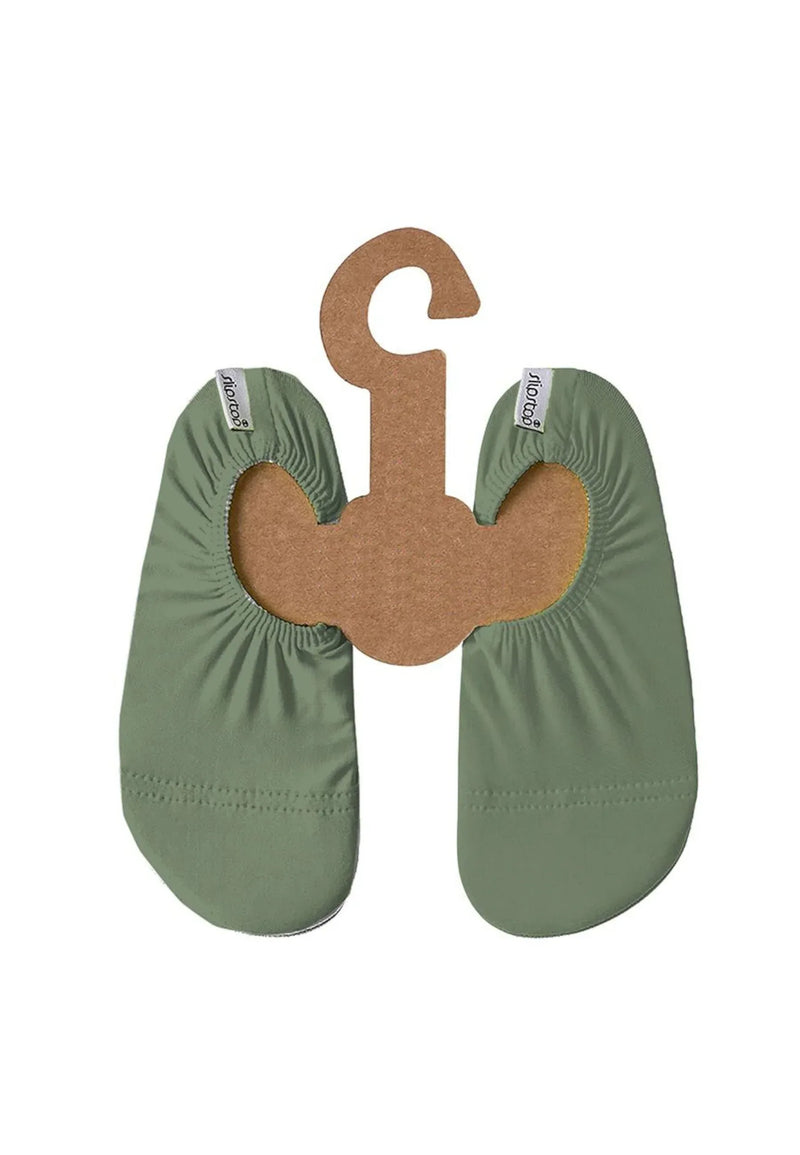 SLIPSTOP Kinder Hausschuhe Badeschuhe BASIL green