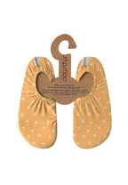 SLIPSTOP Kinder Hausschuhe Badeschuhe MARBELLA Blume yellow