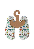 SLIPSTOP Kinder Hausschuhe Badeschuhe ARIZONA Dino white