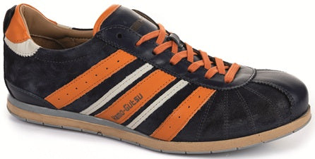 KAMO-GUTSU Herren Sneakers TIFO 049 denim arancio
