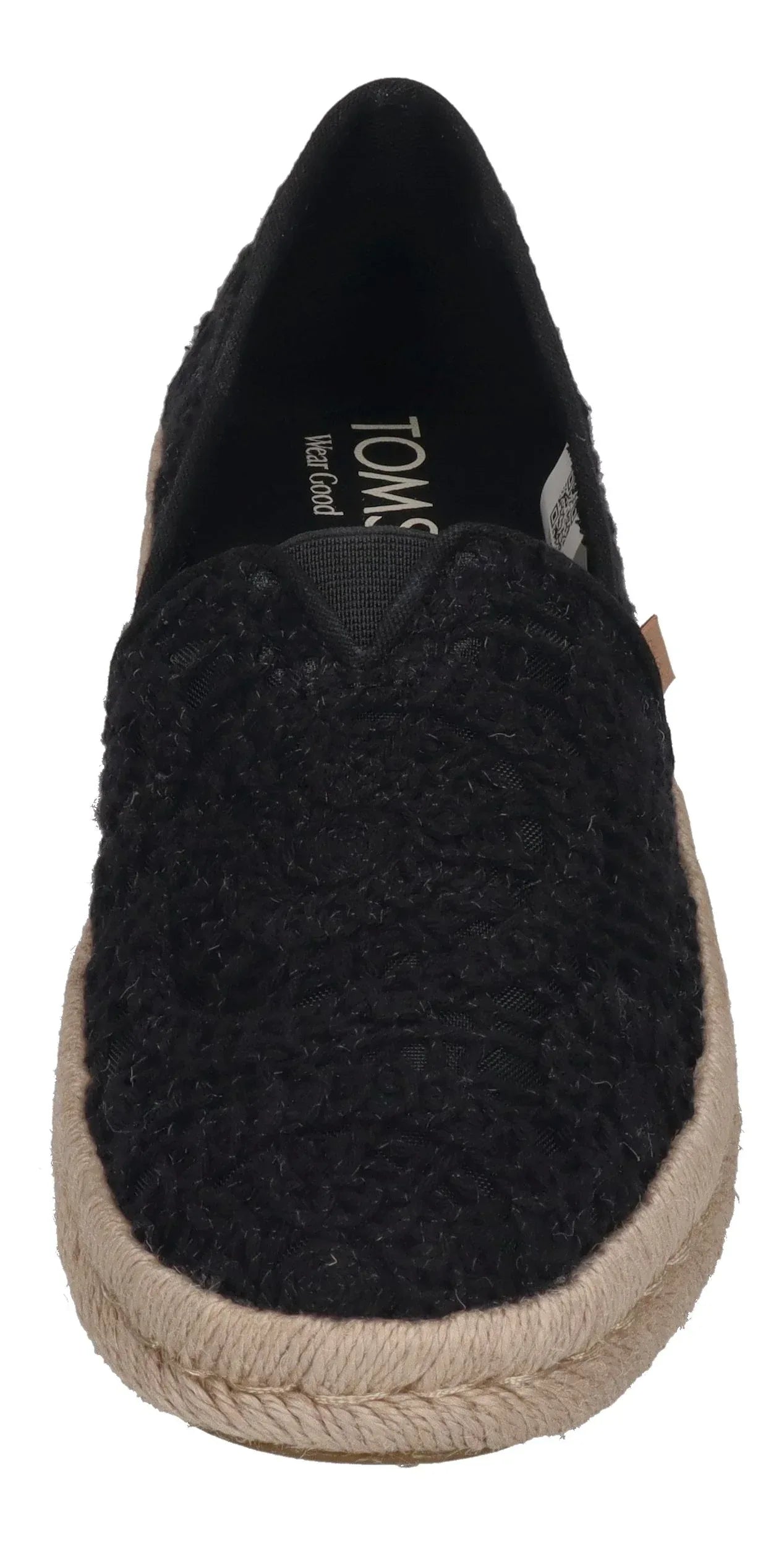 TOMS Damen - ALPARGATA ROPE 2.0 10021938 - black crochet lace
