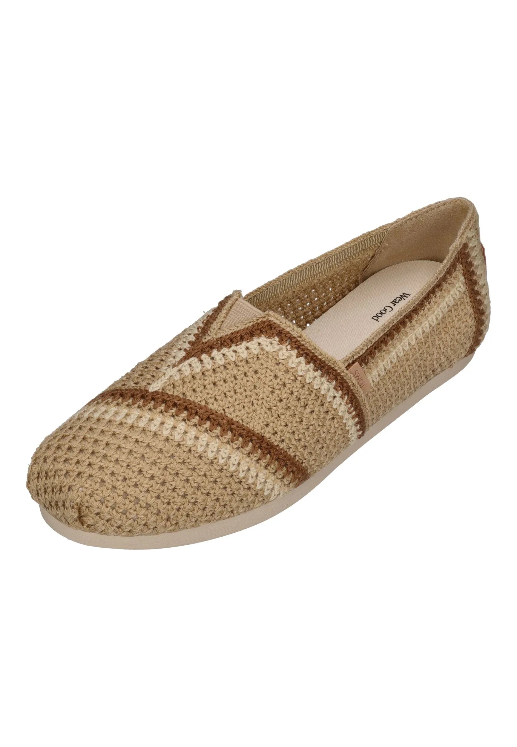 TOMS Damen Espadrilles ALPARGATA 10023041 almond multi crochet