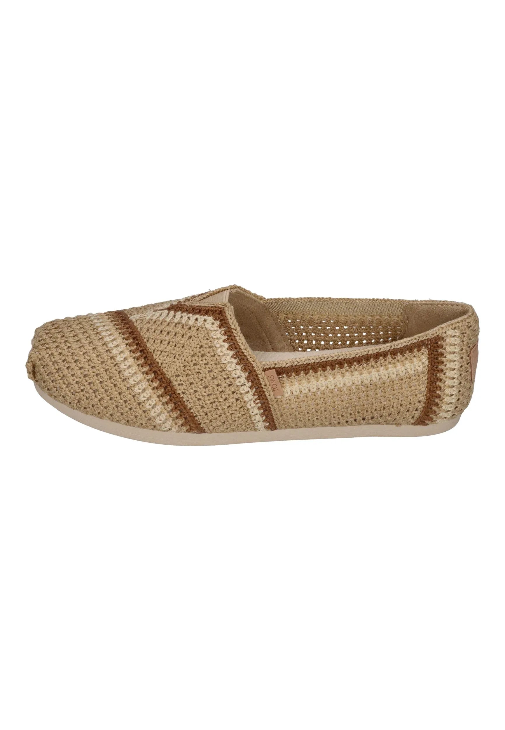 TOMS Damen Espadrilles ALPARGATA 10023041 almond multi crochet