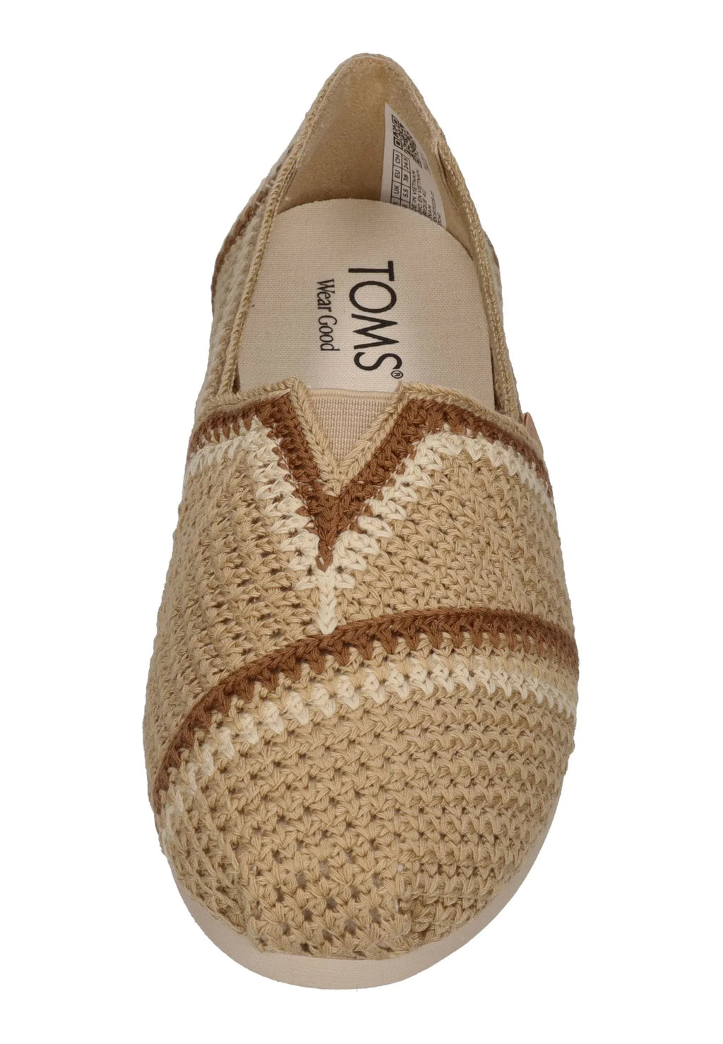 TOMS Damen Espadrilles ALPARGATA 10023041 almond multi crochet