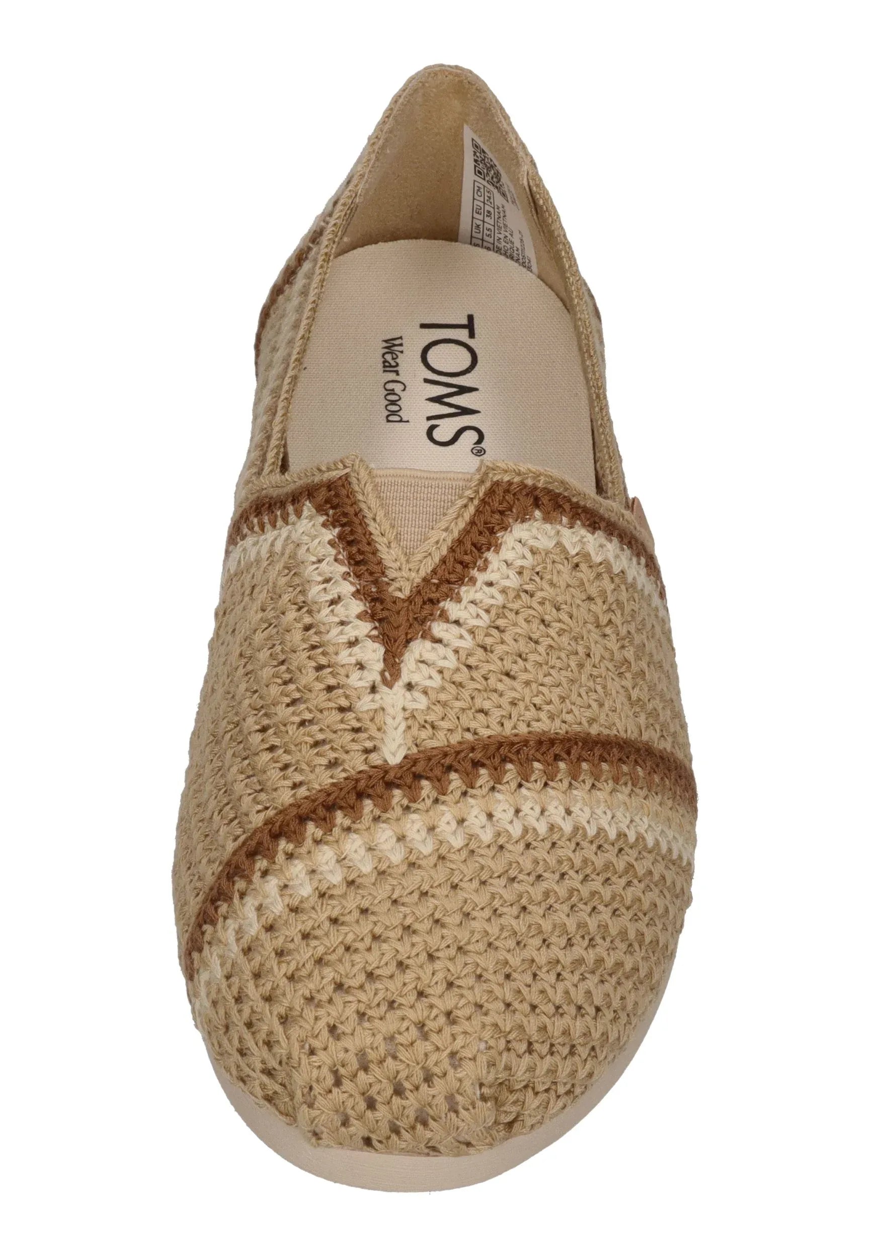 TOMS Damen Espadrilles ALPARGATA 10023041 almond multi crochet