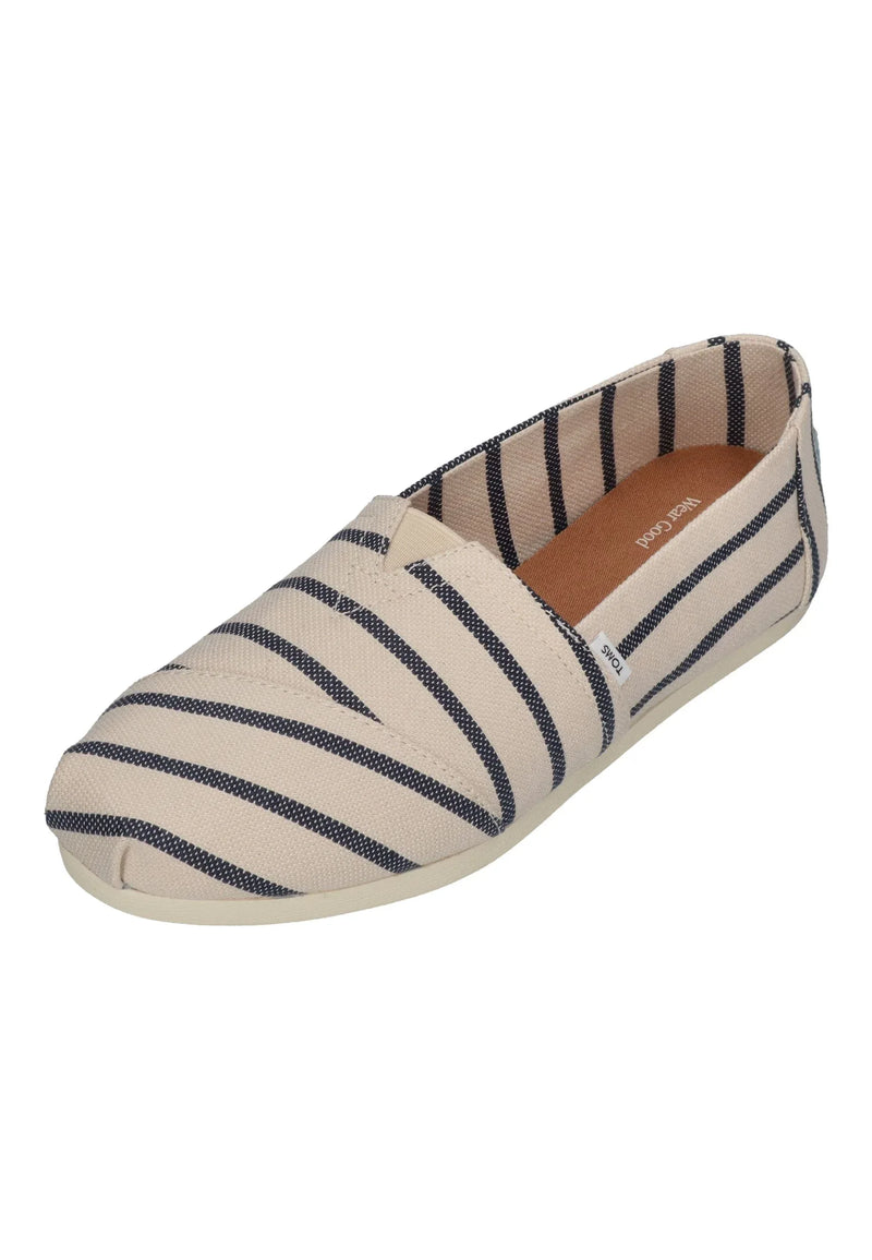 TOMS Damen Espadrilles ALPARGATA 10023261 natural navy riviera stripe