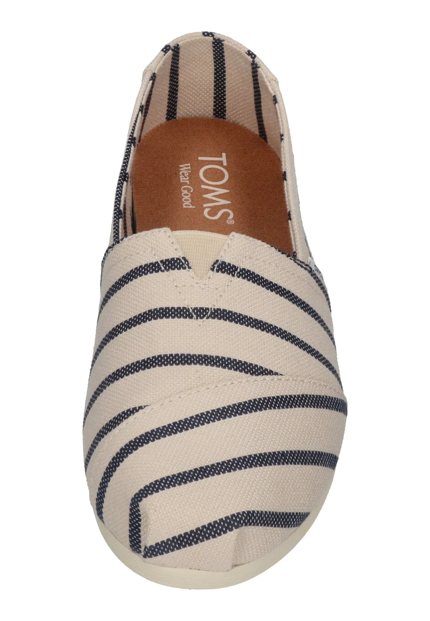 TOMS Damen Espadrilles ALPARGATA 10023261 natural navy riviera stripe