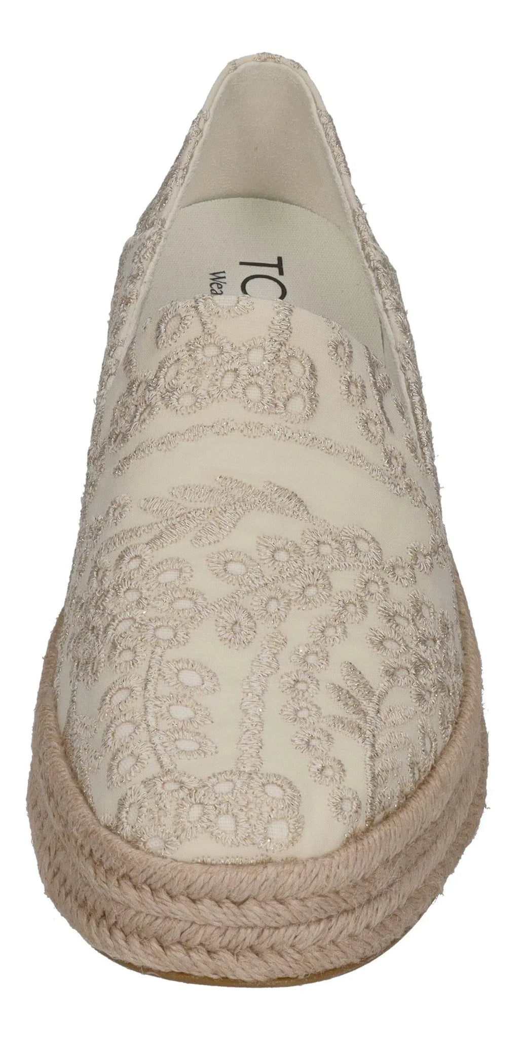 TOMS Damen Espadrilles - CAROLINA 10021854 - egret botanical eyelet