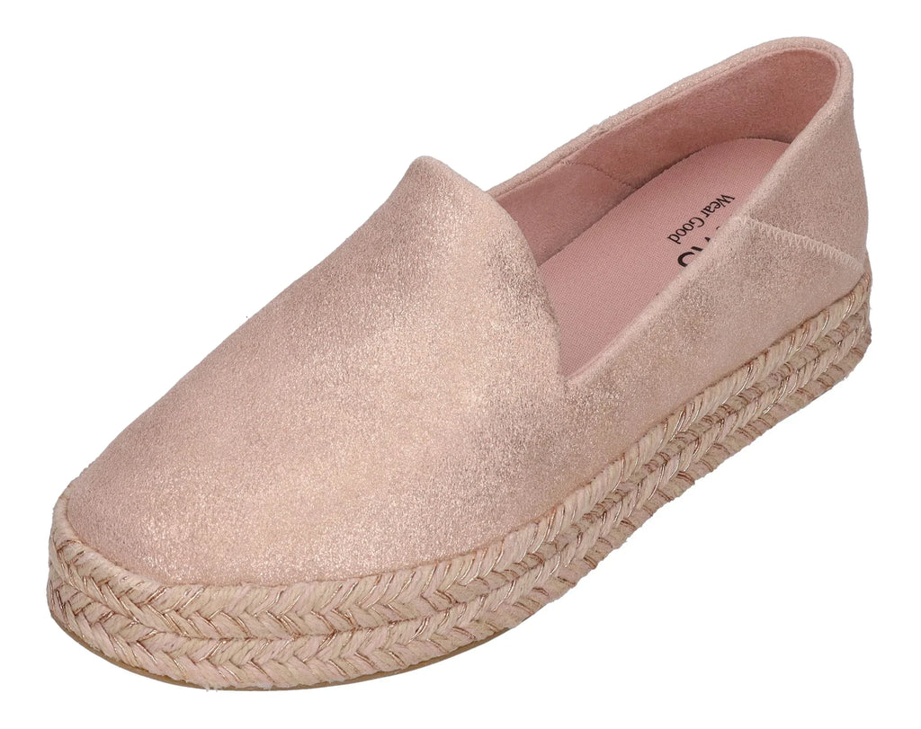 TOMS Damen Espadrilles - CAROLINA 10021868 - pale rose metallic