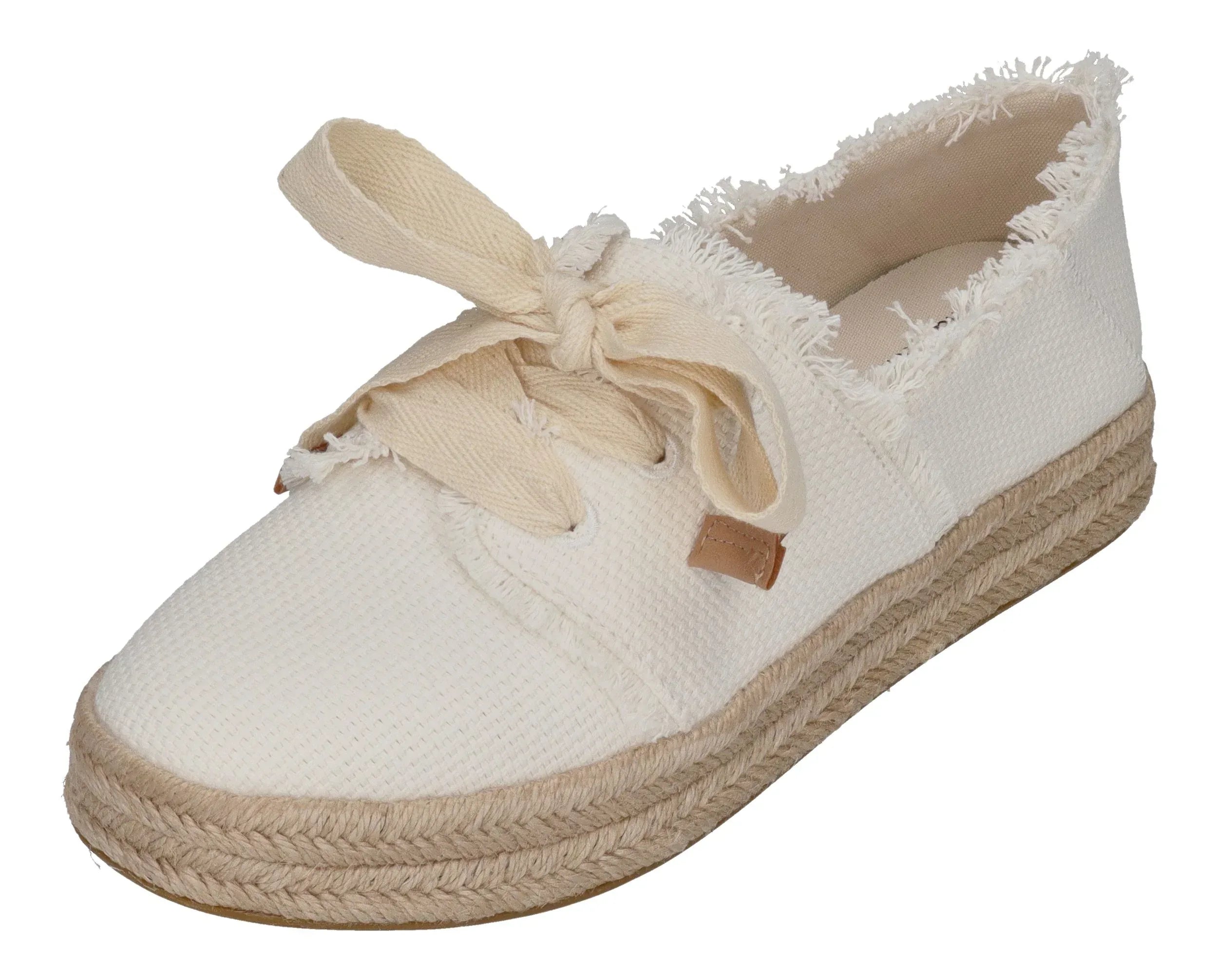 TOMS Damen Espadrilles CAROLINA LACE UP 10021879 white beachside
