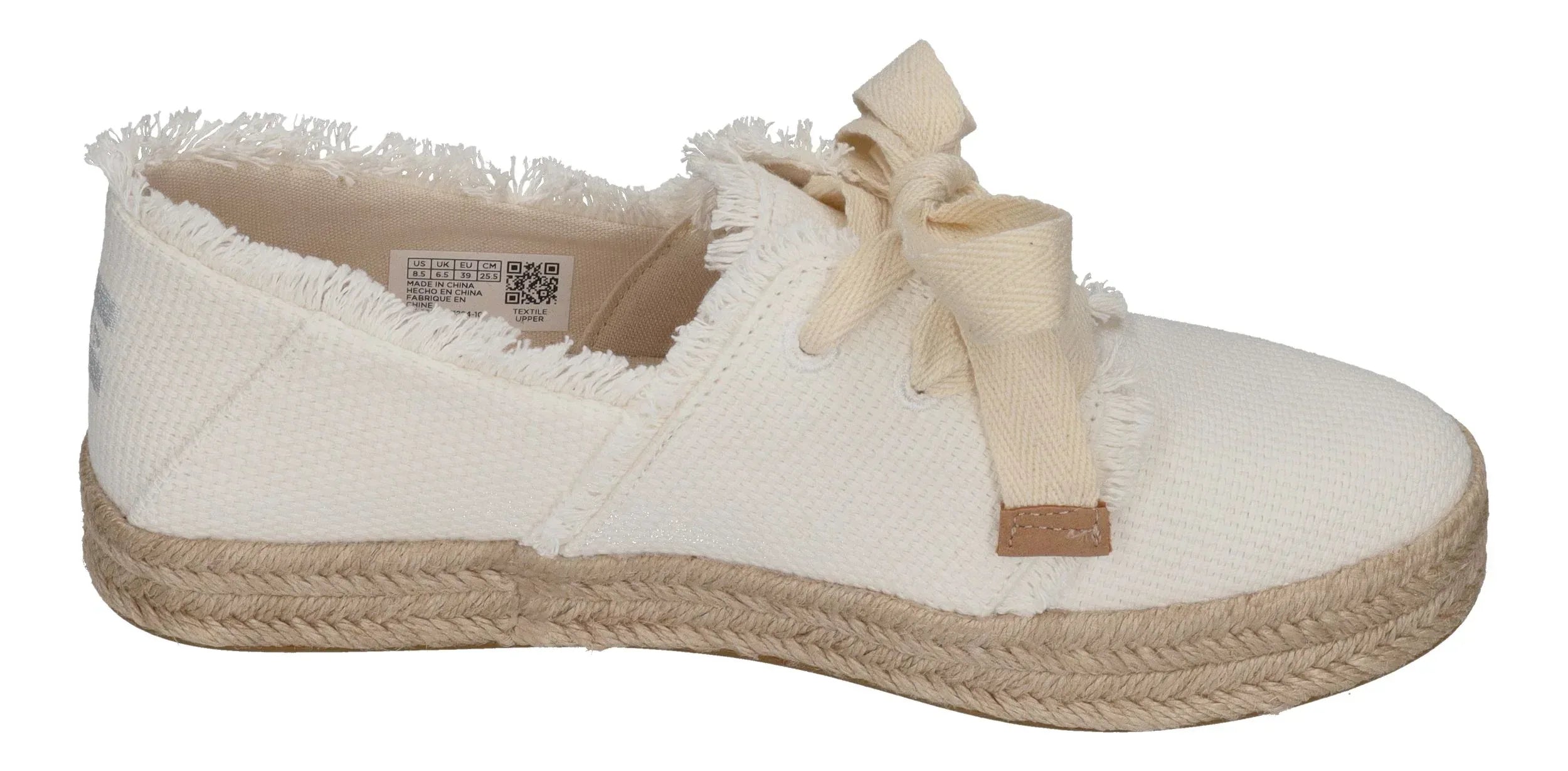 TOMS Damen Espadrilles CAROLINA LACE UP 10021879 white beachside