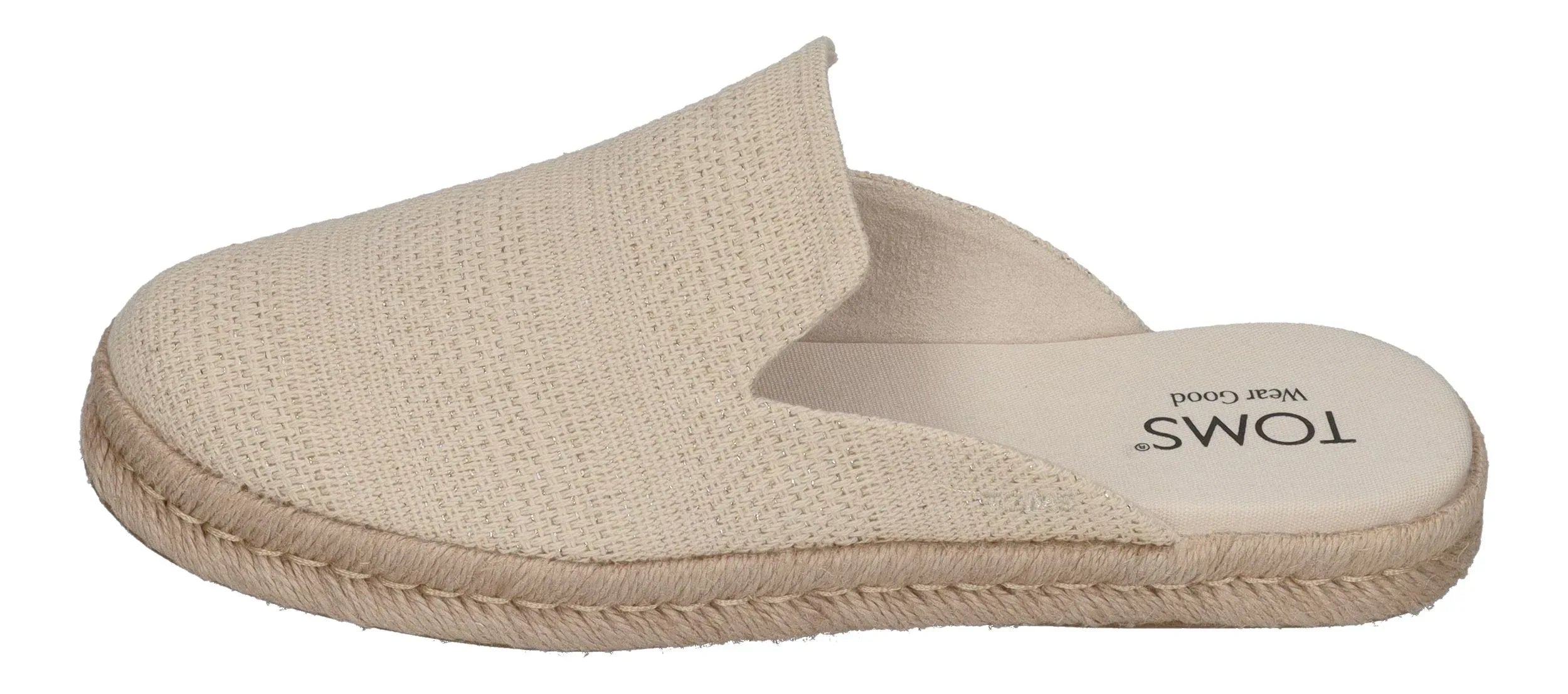 TOMS Damen Espadrilles SANTIAGO MULE 10021862 - natural undyed metallic