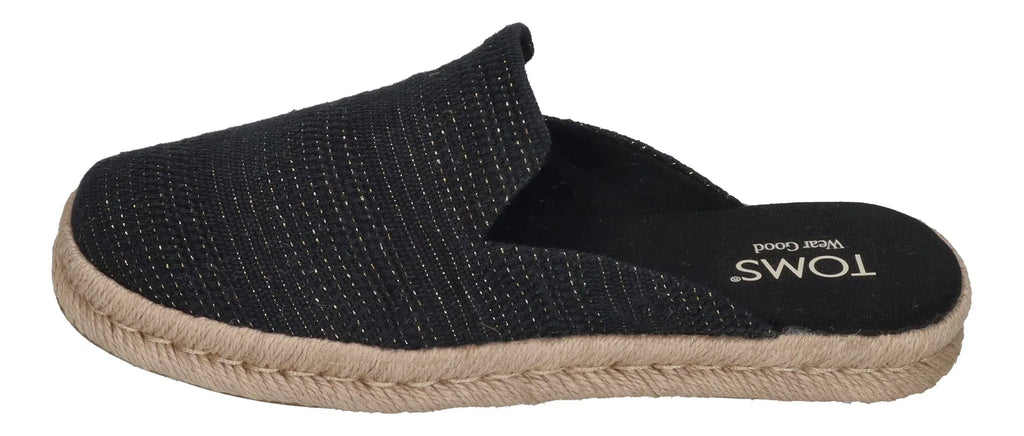 TOMS Damen Espadrilles SANTIAGO MULE 10021880 - black metallic