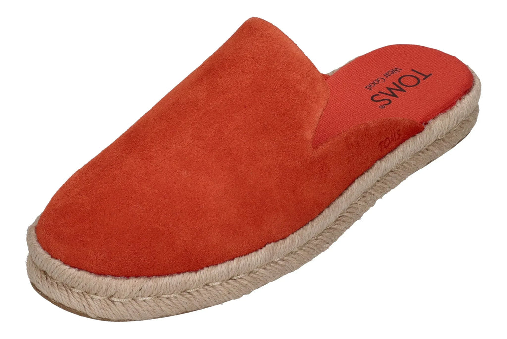 TOMS Damen Espadrilles SANTIAGO MULE 10021884 - flame suede – Espadrille | shoedealo.shop