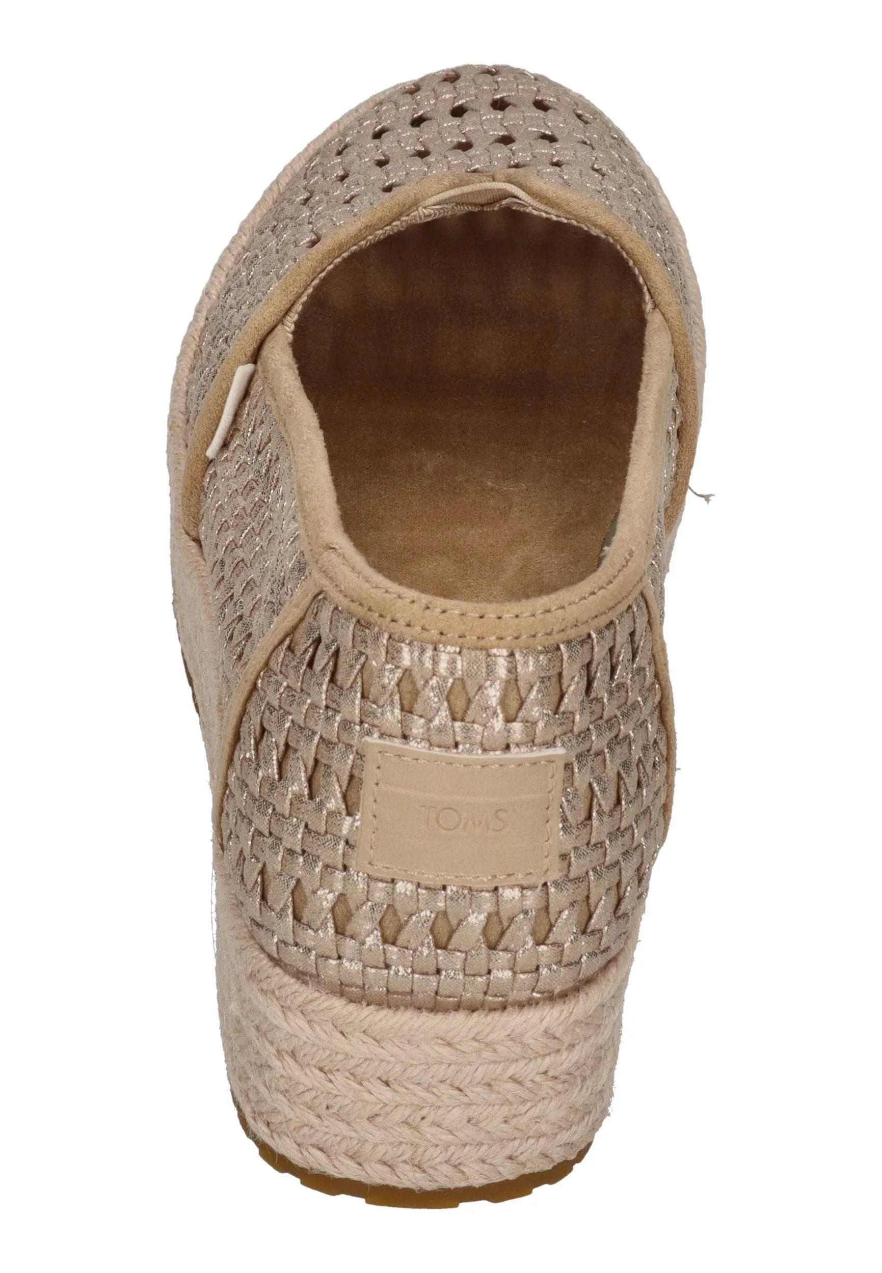 TOMS Damen Espadrilles VALENCIA 10021921 champagne metallic basket
