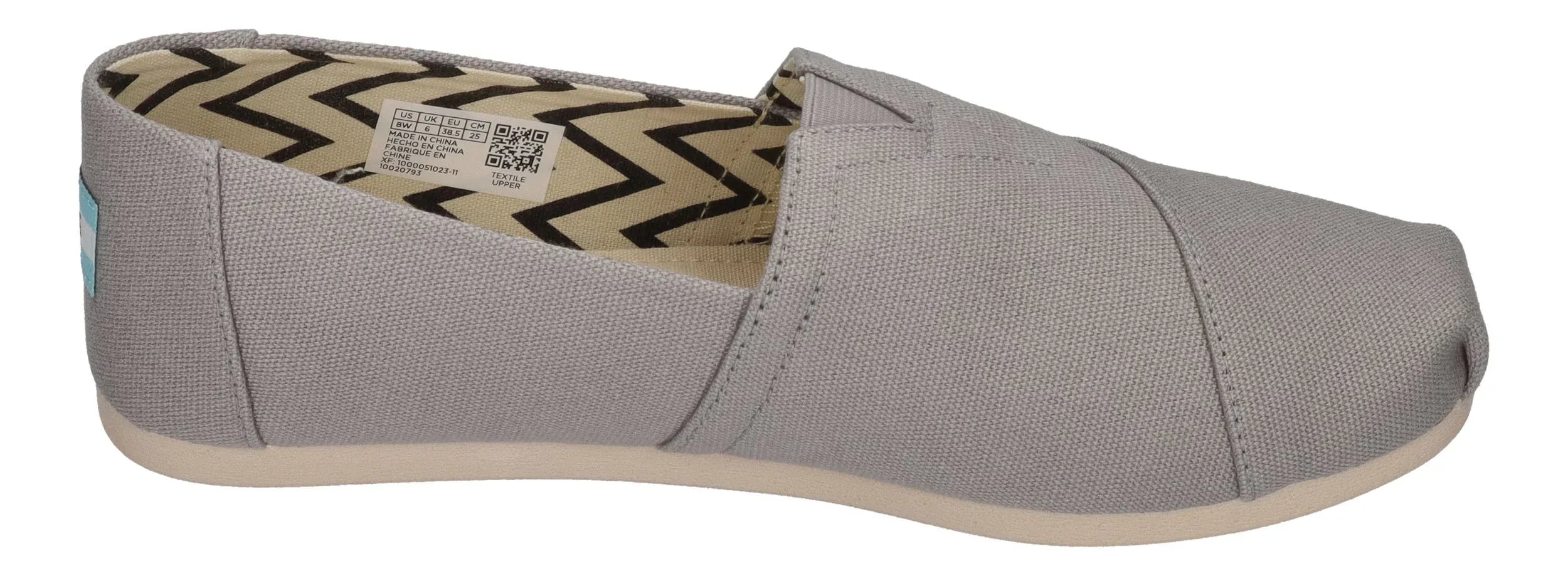 TOMS Damenschuhe - ALPARGATA 10020793 WIDE - drizzle grey
