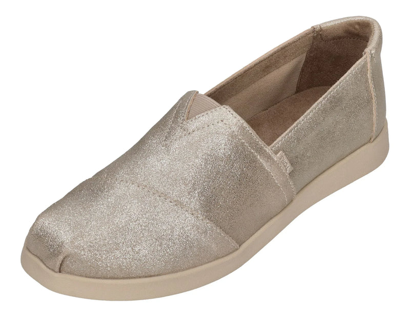 TOMS Damen Espadrilles ALPARGATA PLUS 10021548 champagne metallic
