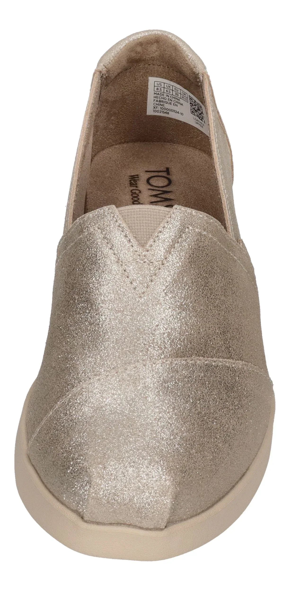 TOMS Damen Espadrilles ALPARGATA PLUS 10021548 champagne metallic