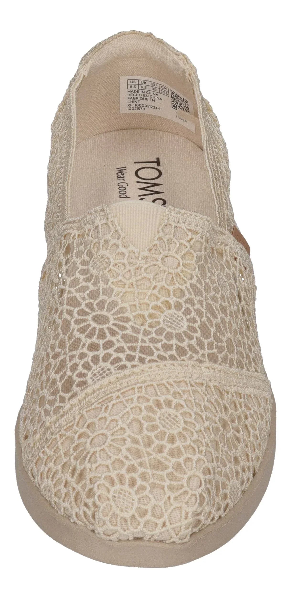 TOMS Damen Espadrilles ALPARGATA PLUS 10021570 natural moroccan crochet