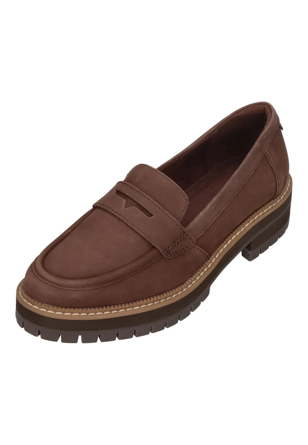 TOMS Damenschuhe CARA LOAFER 10021357 oak brown – Halbschuh - Braun | Jetzt bei shoedealo.shop entdecken!
