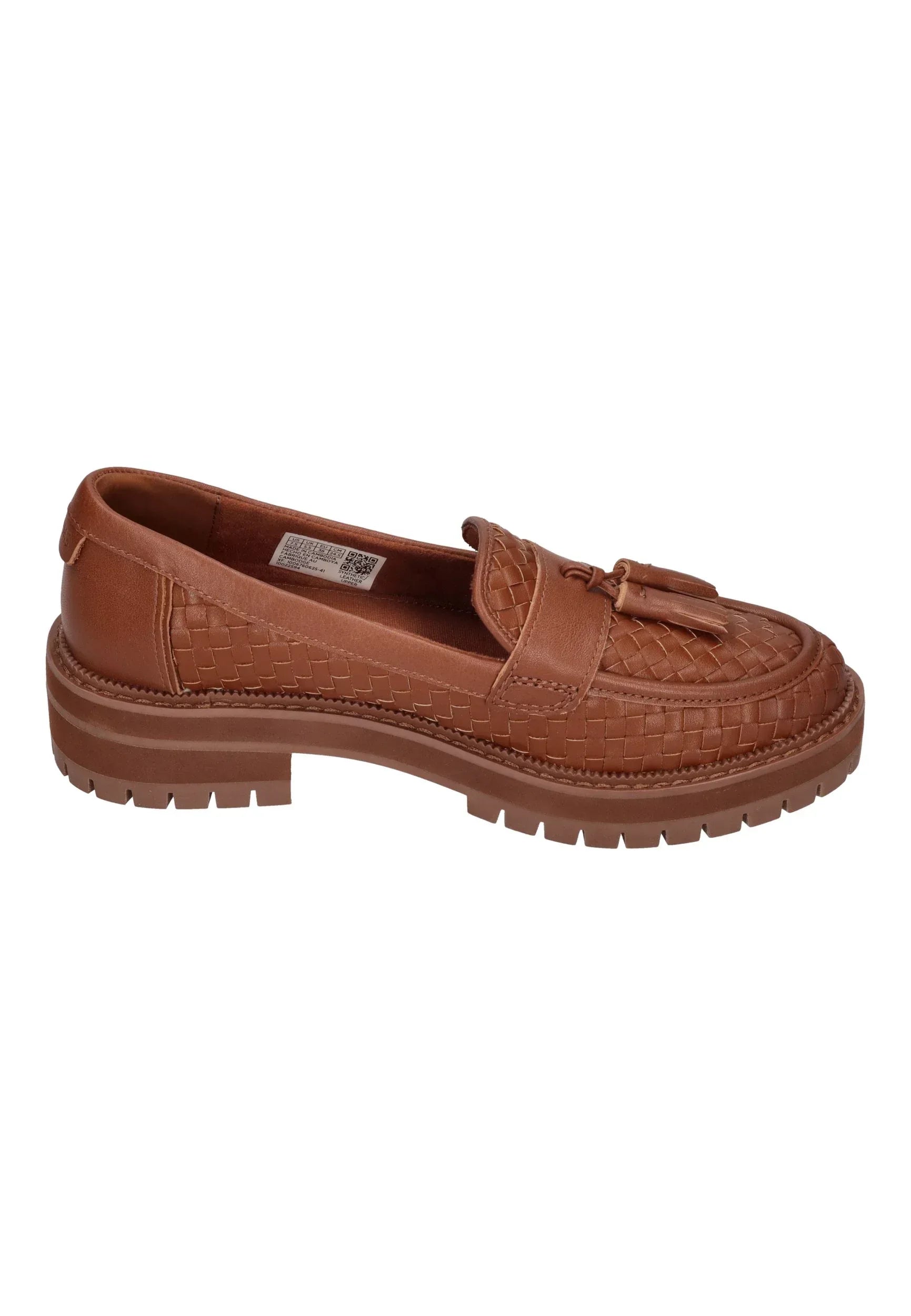 TOMS Damenschuhe CARA WOVEN LOAFER 10022594 amber brown – Halbschuh - ["gid://shopify/Metaobject/184736383305"] | sh – Bild 4