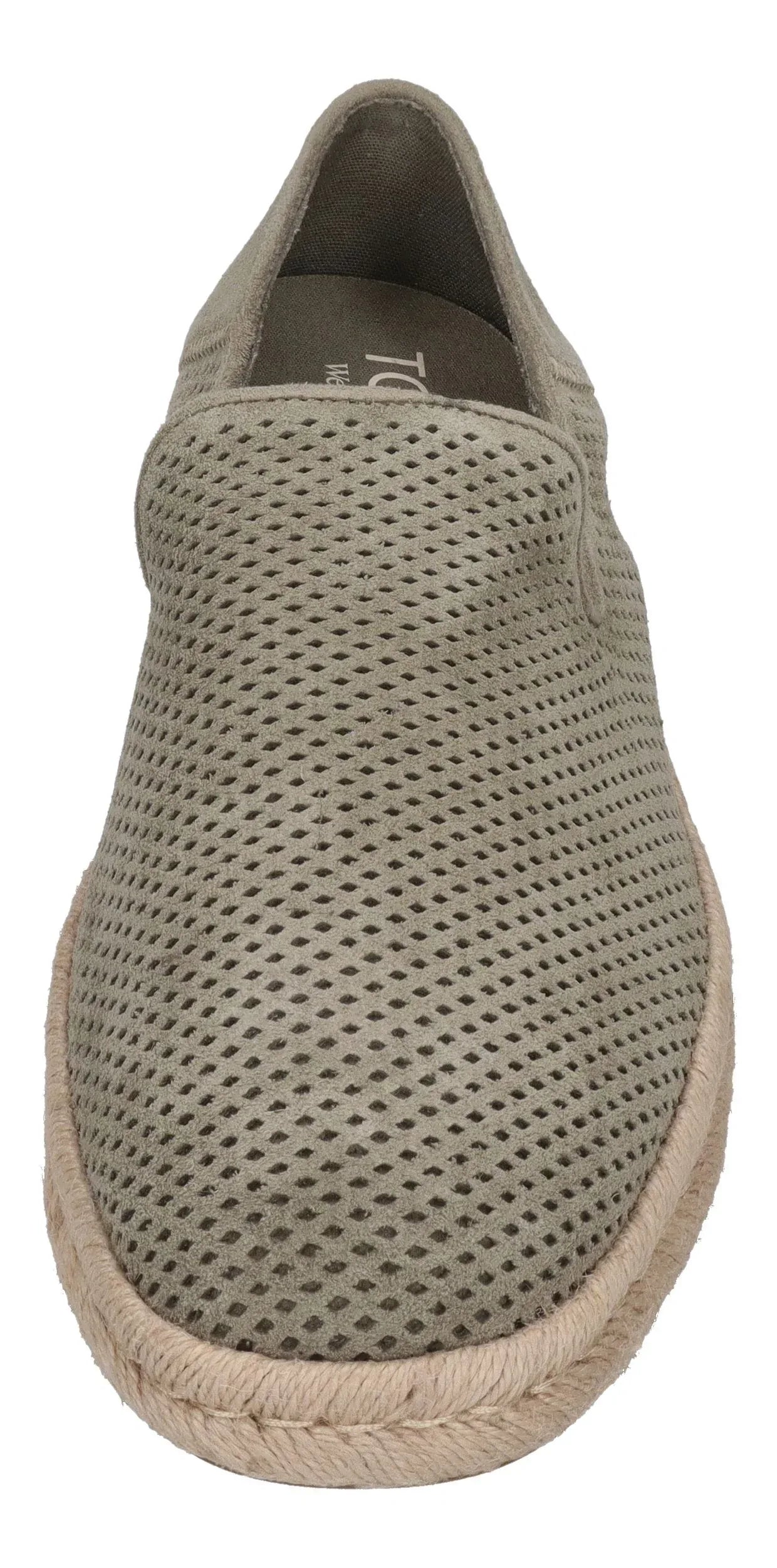 TOMS Herren Espadrilles SANTIAGO 10022203 - vetiver grey dp suede
