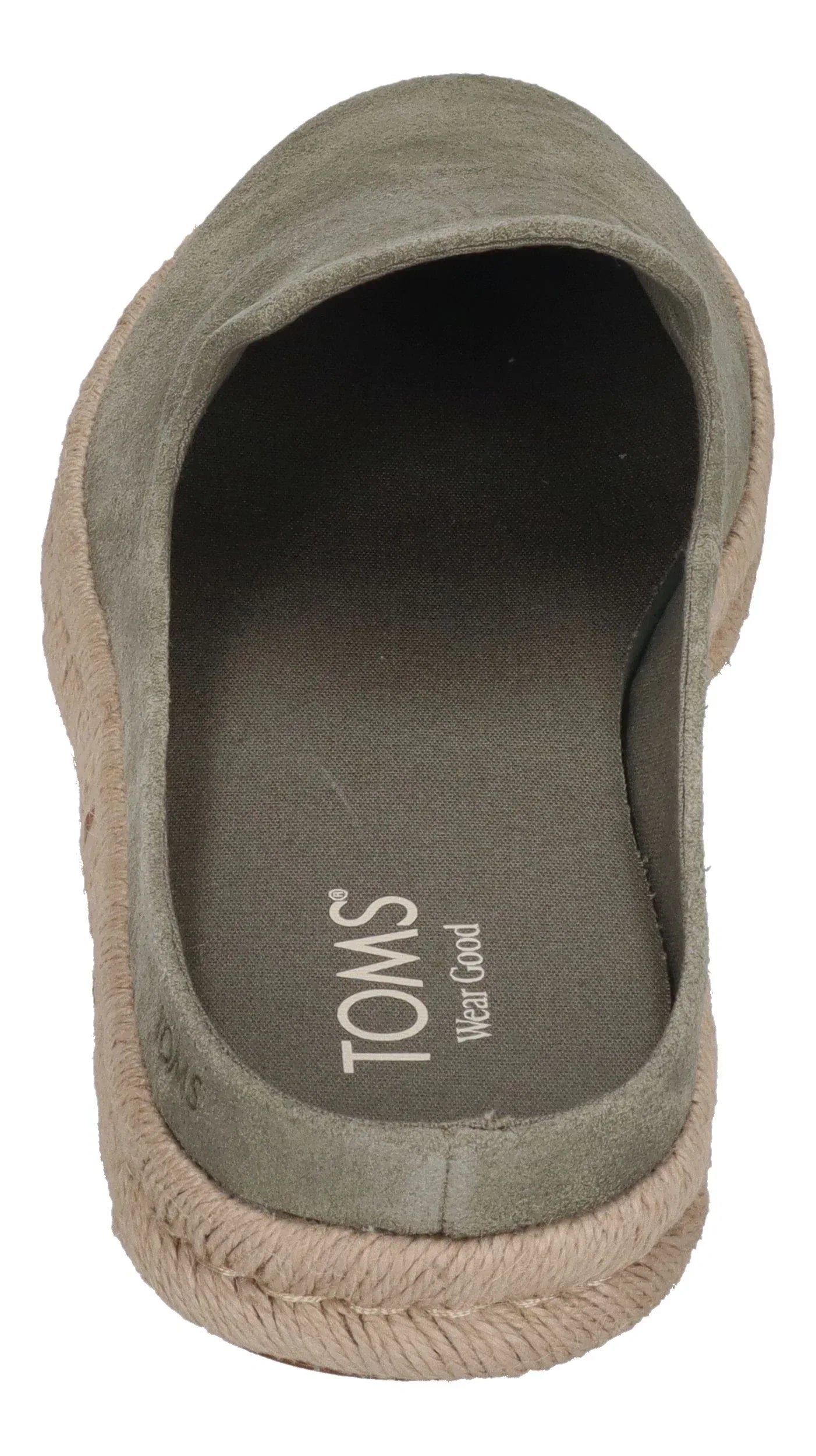 TOMS Herren Espadrilles SANTIAGO MULE 10021897 vetiver grey suede
