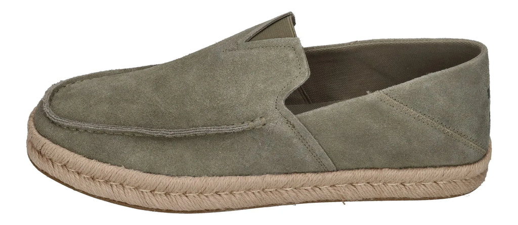 TOMS Herrenschuhe ALONSO LOAFER ROPE 10020874 - olive suede