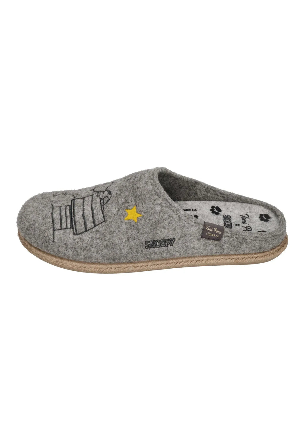 TONI PONS X SNOOPY Herrenschuhe Hausschuhe CHARLIE GRIS – Hausschuh - Grau | Jetzt bei shoedealo.shop entdecken! – Bild 2