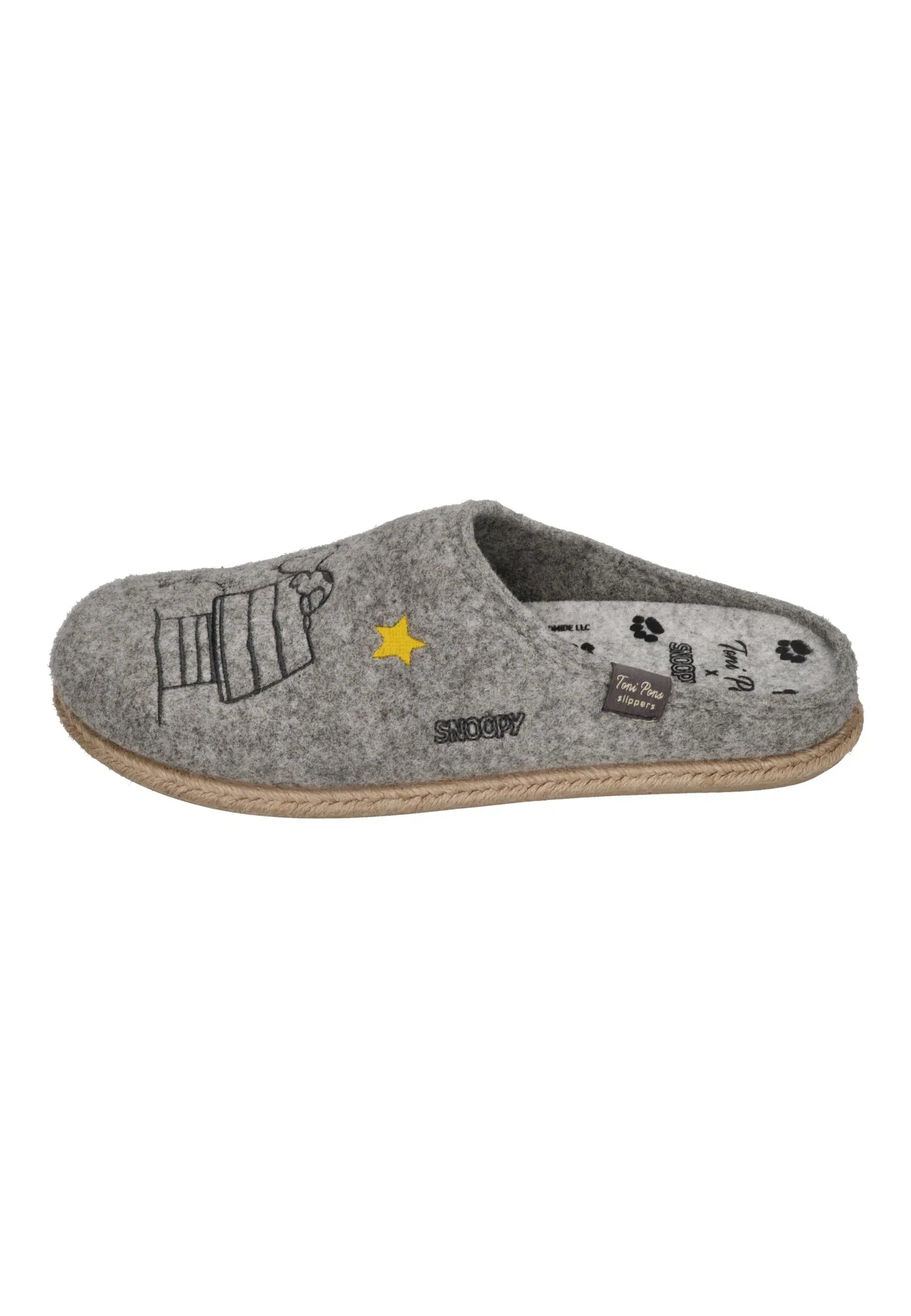 TONI PONS X SNOOPY Herrenschuhe Hausschuhe CHARLIE GRIS – Hausschuh - Grau | Jetzt bei shoedealo.shop entdecken! – Bild 2