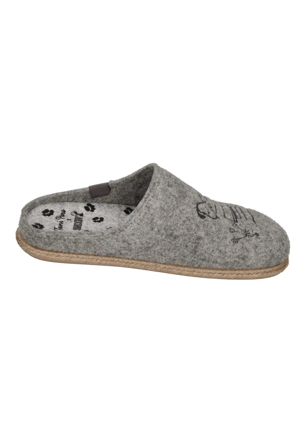 TONI PONS X SNOOPY Herrenschuhe Hausschuhe CHARLIE GRIS – Hausschuh - Grau | Jetzt bei shoedealo.shop entdecken! – Bild 4
