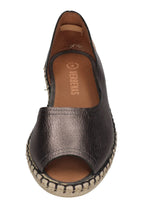 VERBENAS Damen Espadrilles CRUZ nucleo metal gal plomo