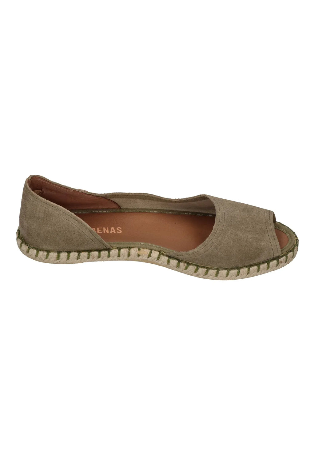 VERBENAS Damen Espadrilles CRUZ serraje kaki