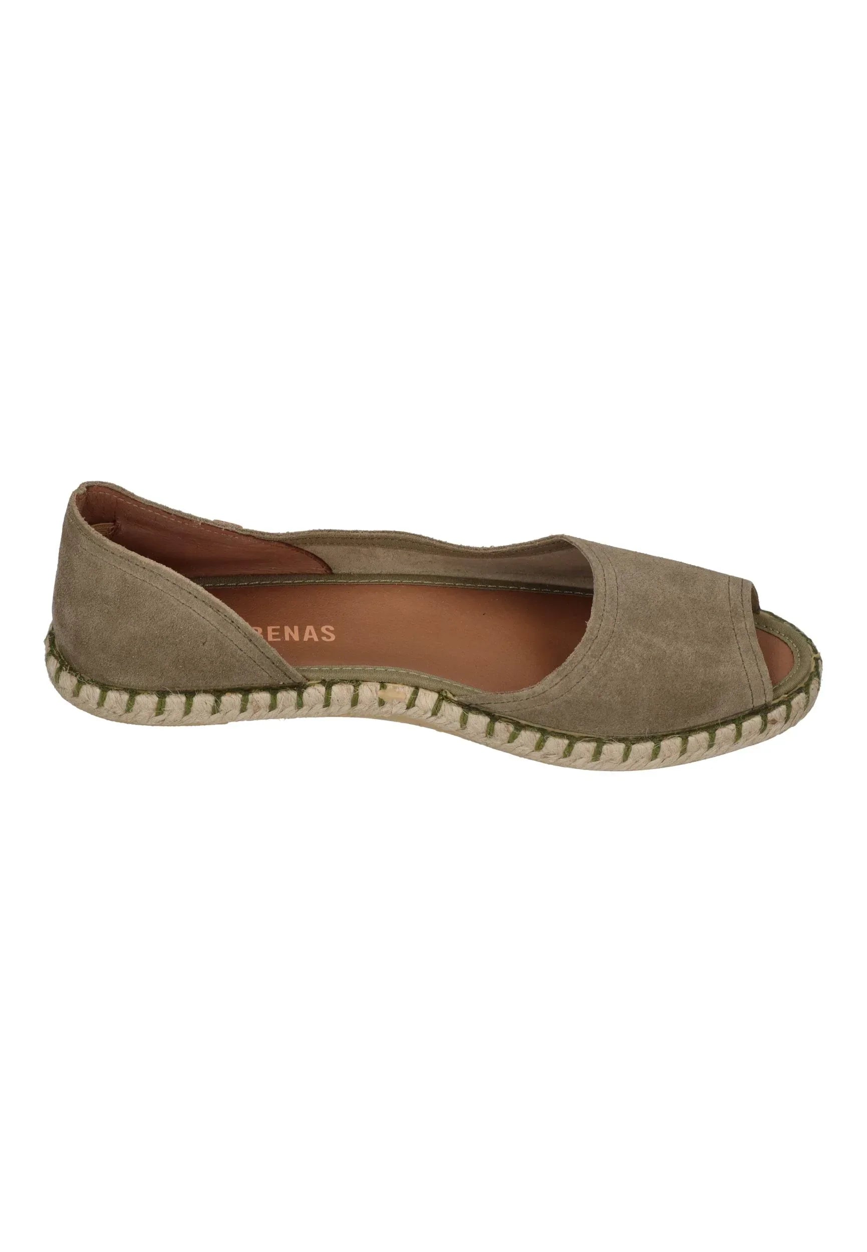 VERBENAS Damen Espadrilles CRUZ serraje kaki
